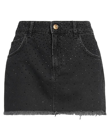 BLUMARINE Denim skirt Black 100% Cotton