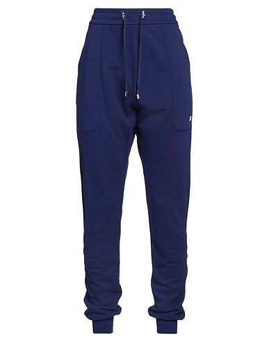 BALMAIN Casual trouser Purple 100% Cotton, Elastane