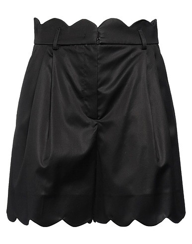 MOSCHINO Shorts & Bermuda Black 54% Cotton, 40% Cupro, 6% Elastane