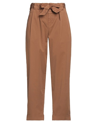 DONDUP Casual pants Brown 97% Cotton, 3% Elastane