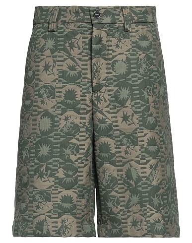 JACQUEMUS Shorts & Bermuda Military green 95% Cotton, 5% Polyester