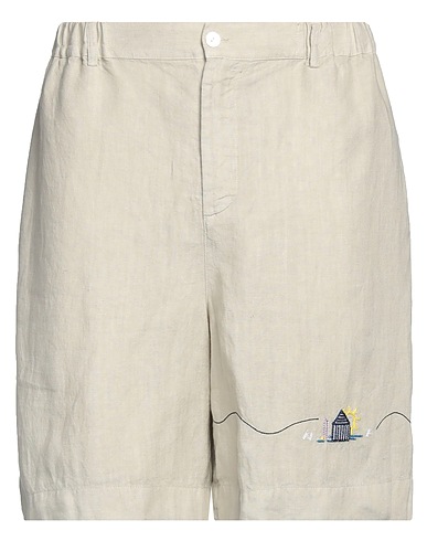 NICK FOUQUET Shorts & Bermuda Light grey 100% Linen