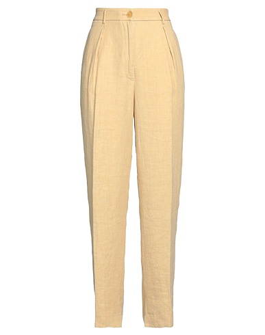 FORTE_FORTE Casual trouser Sand 100% Linen