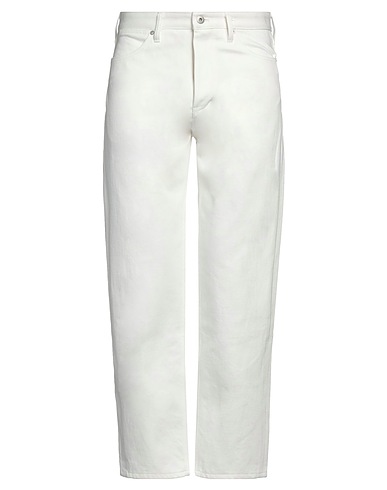 JIL SANDER+ Denim trousers Off white 100% Cotton