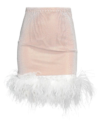 SANTA BRANDS Mini skirt White 50% Crystal, 30% Polyester, 20% Cotton