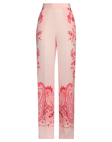 ETRO Casual pants Pink 100% Silk