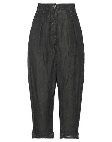 NOVEMB3R Casual pants Charcoal 100% Linen