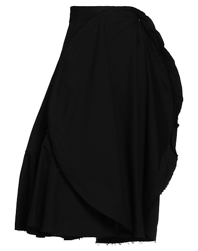 SPORTMAX Midi skirt Black 100% Cotton