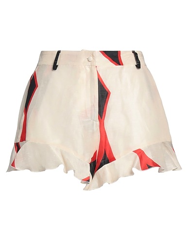 RAQUEL DINIZ Shorts & Bermuda Off white 58% Linen, 42% Silk