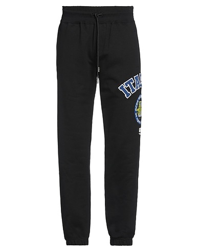 GCDS Pantalone Nero 100% Cotone
