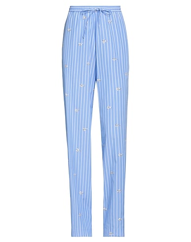 SIMONETTA RAVIZZA Повседневные брюки BLU CHIARO 70% Полиэстер, 30% Хлопок