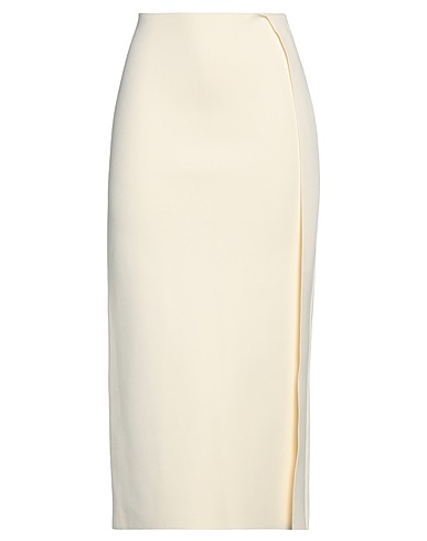 JIL SANDER Maxi Skirts Ivory 83% Viscose, 17% Polyester