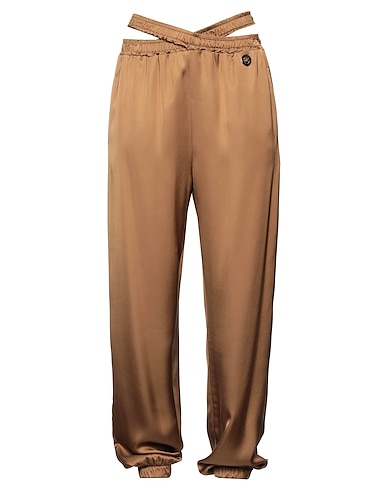 GAëLLE Paris Pantalone Marrone 100% Viscosa