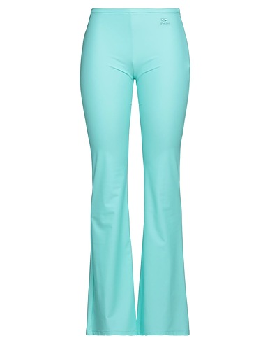 COURRÈGES パンツ ターコイズブルー ナイロン 78% / ポリウレタン 22%