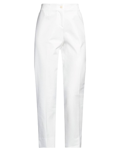 QL2  QUELLEDUE Casual trouser White 95% Cotton, 5% Lycra®