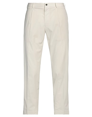 SANTANIELLO Casual pants BEIGE 97% Cotton, 3% Elastane
