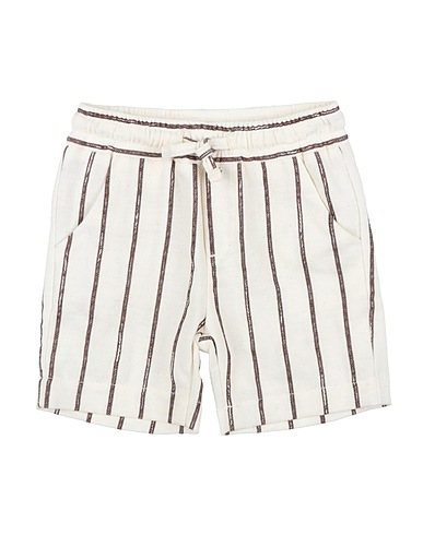 MANUEL RITZ Shorts & Bermuda Beige 50% Linen, 30% Cotton, 20% Elastane