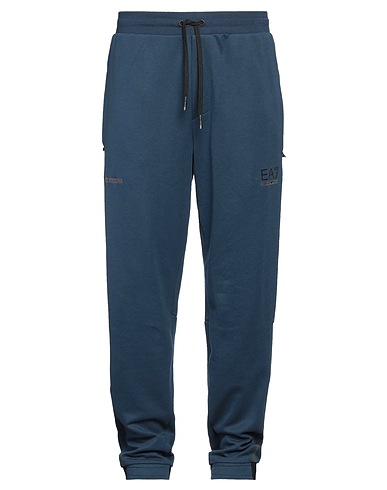 EA7 Casual trouser Navy blue 52% Cotton, 48% Polyester