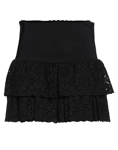 ALEXANDRE VAUTHIER Minirock Schwarz 80% Viskose, 18% Polyamid, 2% Elastan, Baumwolle