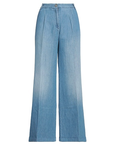 JACOB COHЁN Bootcut Jeans Blue 58% Cotton, 42% Linen