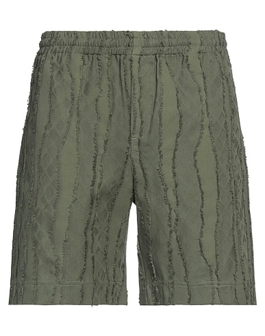 MSGM Shorts & Bermuda Verde militare 100% Cotone