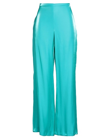 CARACTÈRE Casual trouser Turquoise 75% Viscose, 25% Polyester