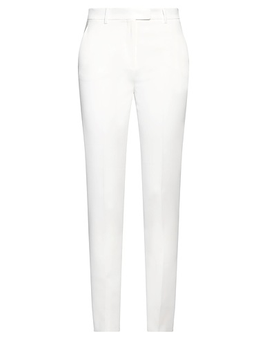 MAX MARA STUDIO Casual παντελόνι BIANCO 71% Τριασετάτ, 29% Πολυεστέρας
