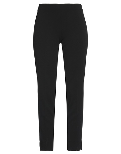 CECILIA HANSEL Casual trouser Black 95% Polyester, 5% Elastane