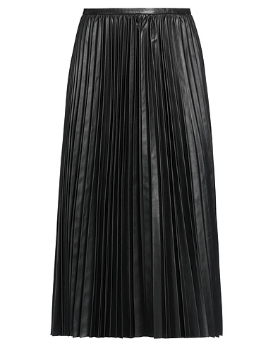 MARNI Midi skirt Black 100% Lambskin, Viscose