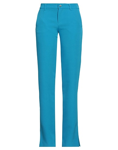 CHIARA FERRAGNI Casual trouser Lime green 93% Polyester, 7% Elastane