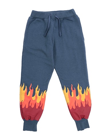 YPORQUÉ Casual trouser Navy blue 100% Cotton