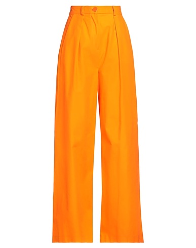 ROWEN ROSE Casual pants Orange 100% Cotton
