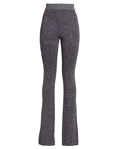 GCDS Casual trouser Black 72% Viscose, 14% Polyester, 14% Metallic fiber