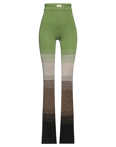 GCDS Pantalone Verde chiaro 60% Viscosa, 27% Poliestere, 13% Fibra di metallo