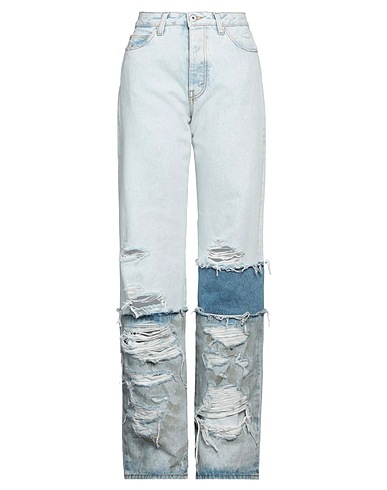 HERON PRESTON Denim trousers Blue 100% Cotton