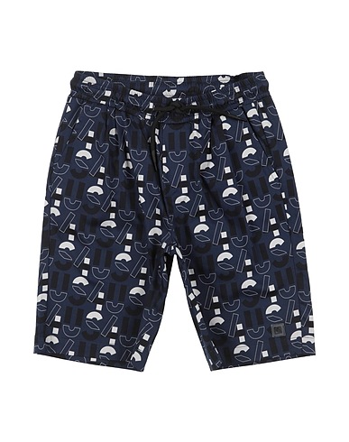 PACIOTTI 4US Shorts & Bermuda Navy blue 97% Cotton, 3% Elastane