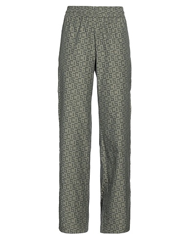 GCDS Casual trouser Military green 100% Cotton, Crystal