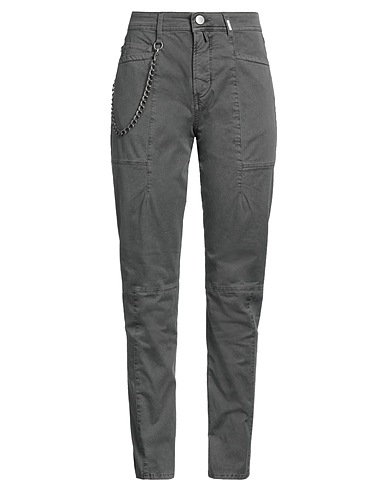 HIGH Casual trouser Grey 97% Cotton, 3% Elastane