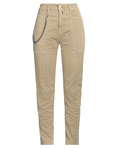 HIGH Casual trouser Beige 97% Cotton, 3% Elastane