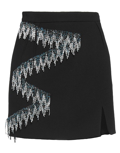 DICE KAYEK Mini skirt Black 100% Wool