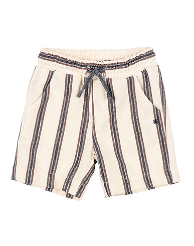 MANUEL RITZ Shorts & Bermuda Beige 70% Cotton, 22% Polyester, 8% Linen