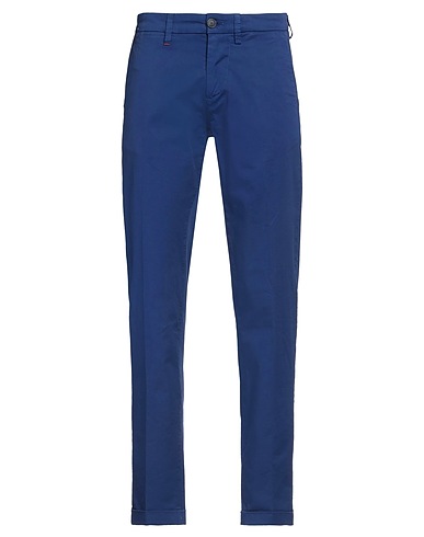 RE_HASH Casual pants Blue 98% Cotton, 2% Elastane