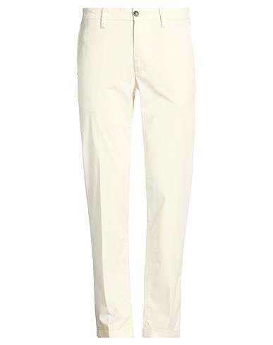 RE_HASH Casual trouser Cream 98% Cotton, 2% Elastane