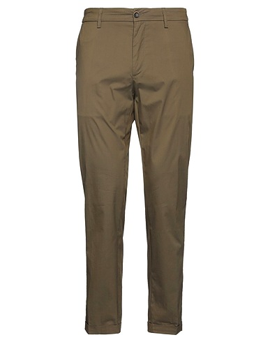RE_HASH Casual trouser Military green 65% Cotton, 32% Polyamide, 3% Elastane