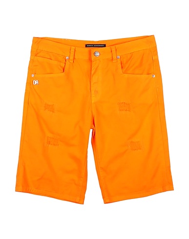 DANIELE ALESSANDRINI Shorts & Bermuda ARANCIONE 98% Cotton, 2% Elastane