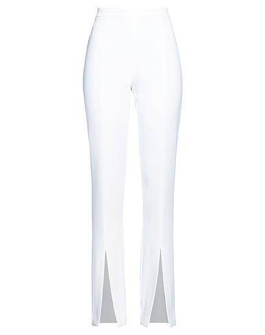 PINKO Casual trouser White 98% Polyester, 2% Elastane