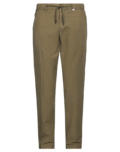 MYTHS Casual trouser Military green 48% Cotton, 33% Linen, 19% Lyocell