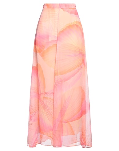 FORTE_FORTE Jupe longue Rose 100% Soie