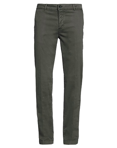 CAMOUFLAGE AR AND J. Casual trouser Dark green 70% Cotton, 28% Lyocell, 2% Elastane