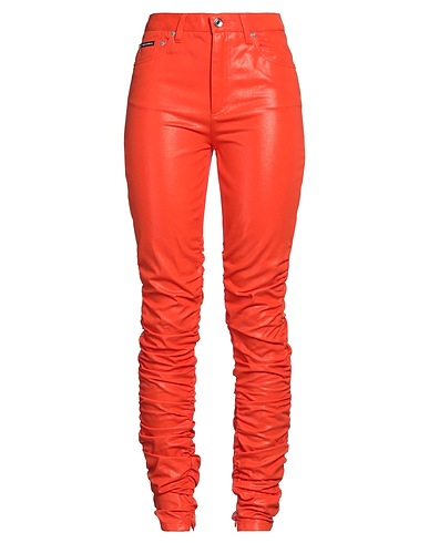 DOLCE&GABBANA Casual trouser Orange 100% Cotton